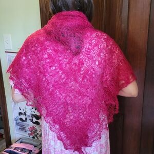 Vintage Hand Crafted Lace Shawl